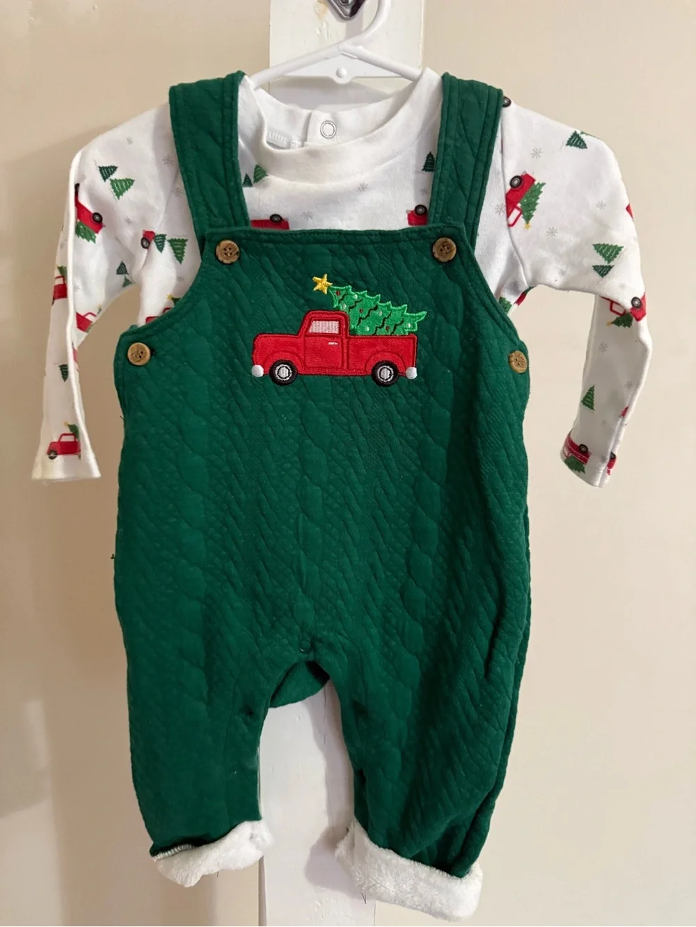 Baby Starters green quilted